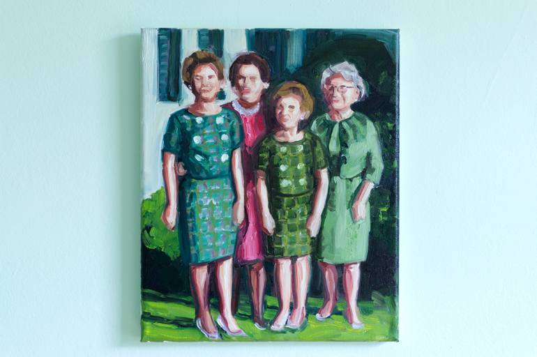Original Figurative Women Painting by Valerie Lariviere