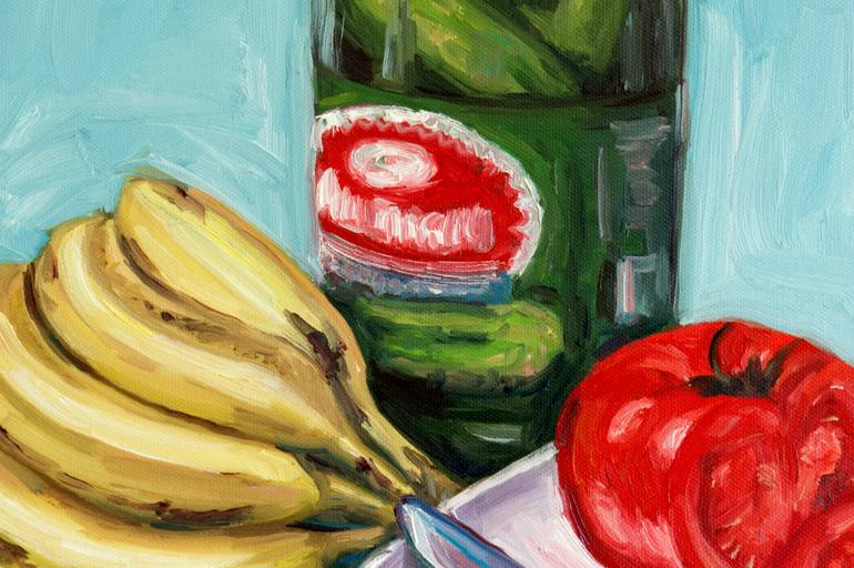 Original Expressionism Food Painting by Valerie Lariviere