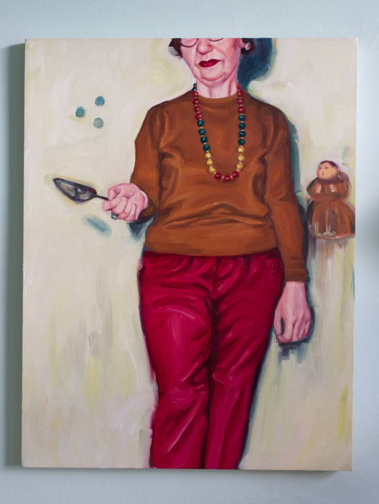 Original Figurative Women Painting by Valerie Lariviere
