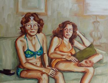 Original Expressionism Women Paintings by Valerie Lariviere