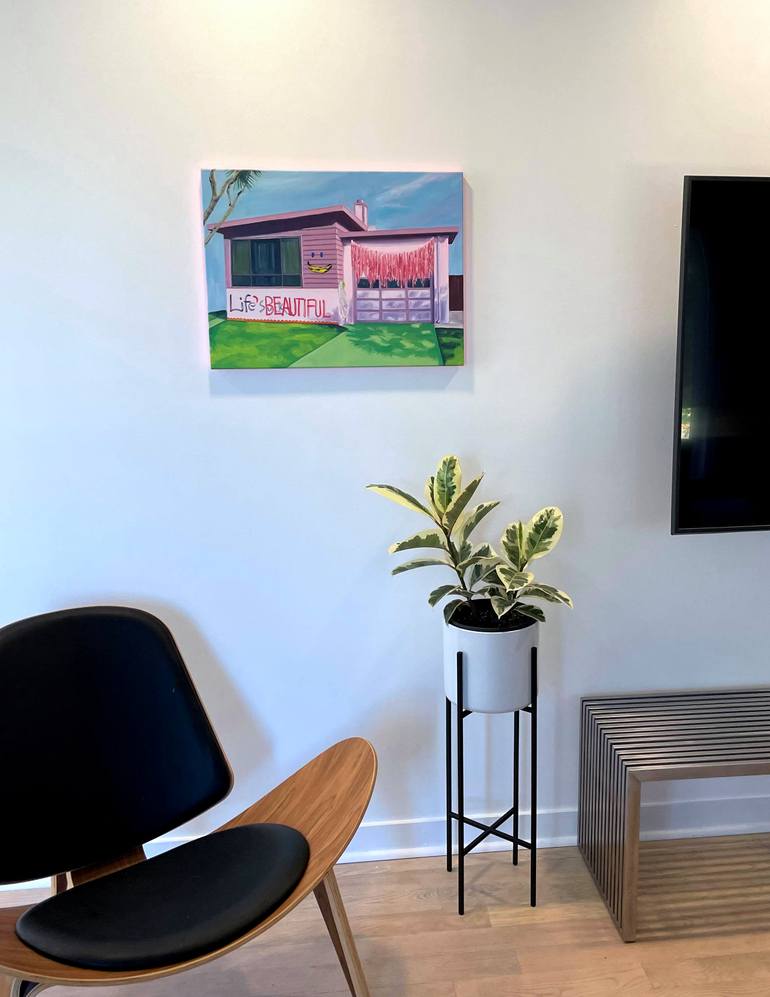 Original Modernism Graffiti Painting by Valerie Lariviere