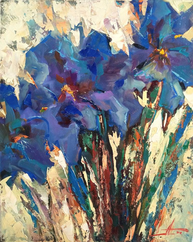 Print of Impressionism Floral Paintings by Tetyana Abramova