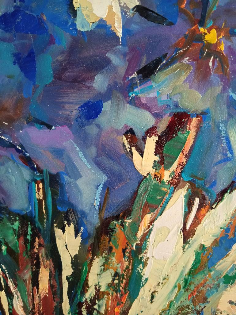 Original Impressionism Floral Painting by Tetyana Abramova