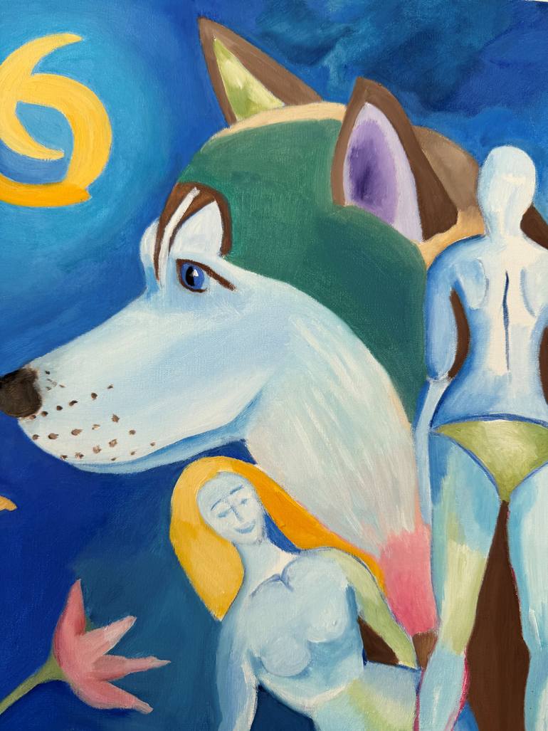 Original Contemporary Time Painting by Ritva Kangasperko