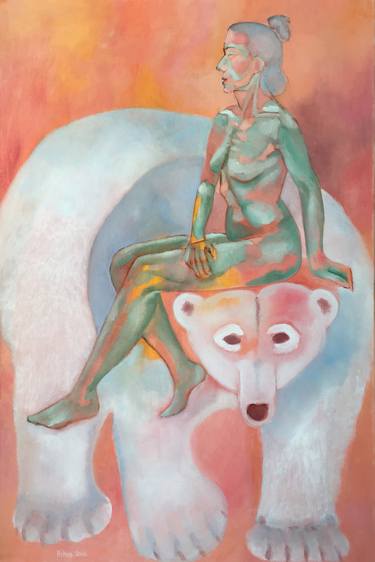 Original Figurative Nude Paintings by Ritva Kangasperko