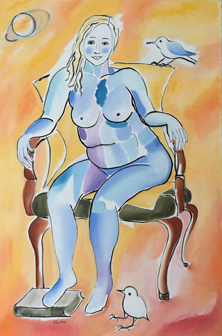 Original Conceptual Fantasy Painting by Ritva Kangasperko