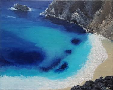 Original Art Deco Seascape Paintings by Olena Panasyuk