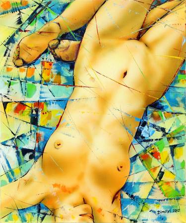 Original Impressionism Nude Paintings by Dimitri Detchev