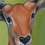 It is one of my early work. Study of expression has always been my favourite.

Love the depth one can percieve in a deers eyes. Cool and the depth is just amazing. 

It is an attempt to depict the expression of the eyes of an african antelope deer, using oil painting on canvas