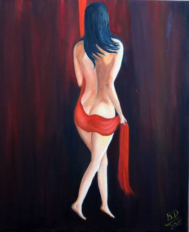 Nude lady in Red thumb