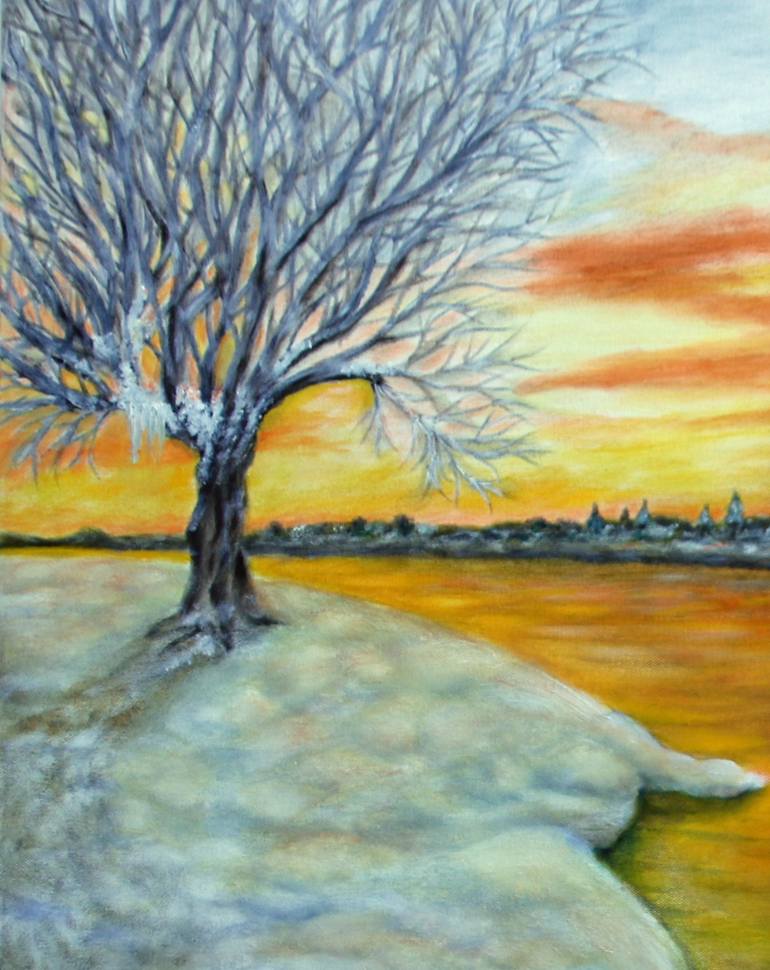 Original Conceptual Landscape Painting by B D