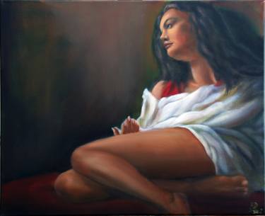 Print of Figurative Portrait Paintings by Biplab K Datta