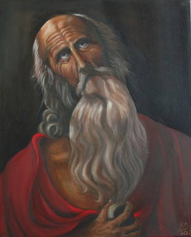 Saint Jerome inspired by old master Guido Reni thumb