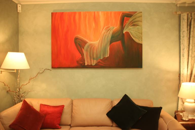 Original Abstract Expressionism Erotic Painting by B D