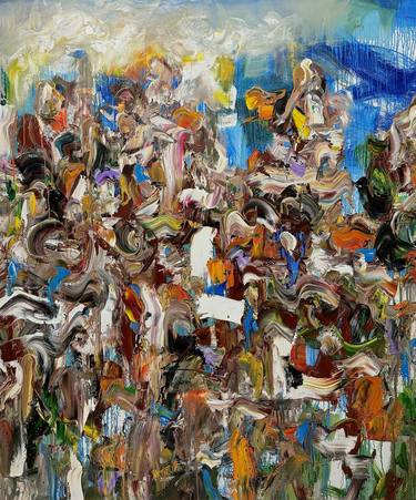 Original Abstract Expressionism Abstract Paintings by Moses Salihou