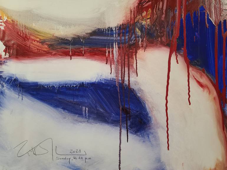 Original Abstract Expressionism Abstract Painting by Vittorio Alberto Roberto