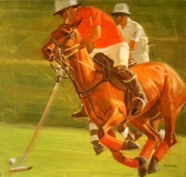 Original Figurative Horse Paintings by Ferenc Flamm