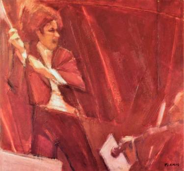 Original Figurative Music Paintings by Ferenc Flamm