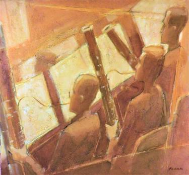 Print of Figurative Music Paintings by Ferenc Flamm