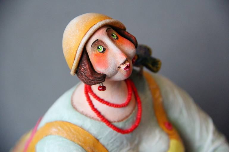 Original Pop Art Fantasy Sculpture by Marina Trusova