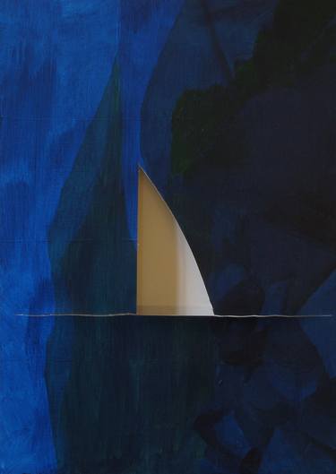Original Abstract Yacht Paintings by Stephen Place
