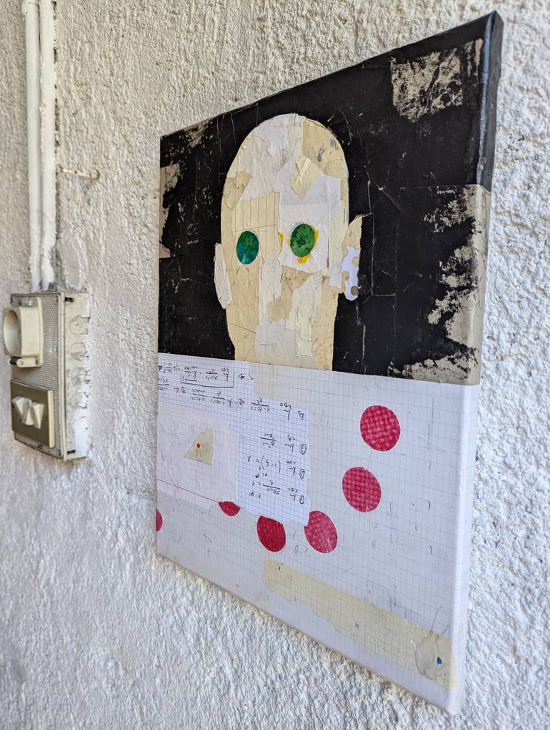 Original Abstract Expressionism People Mixed Media by Chiara Criniti