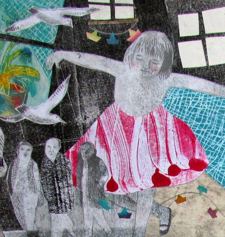 Original Expressionism Seascape Mixed Media by Chiara Criniti