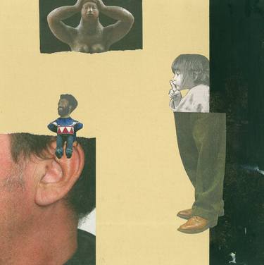 Original Dada Humor Collage by Chiara Criniti