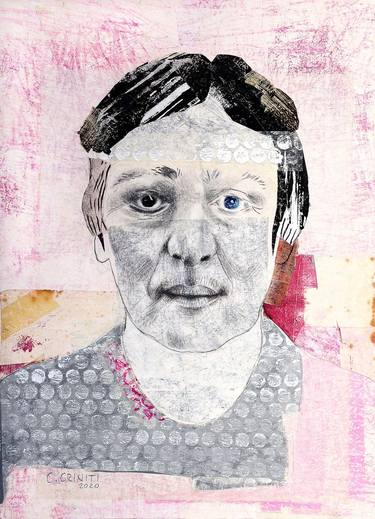Print of Expressionism Portrait Mixed Media by Chiara Criniti