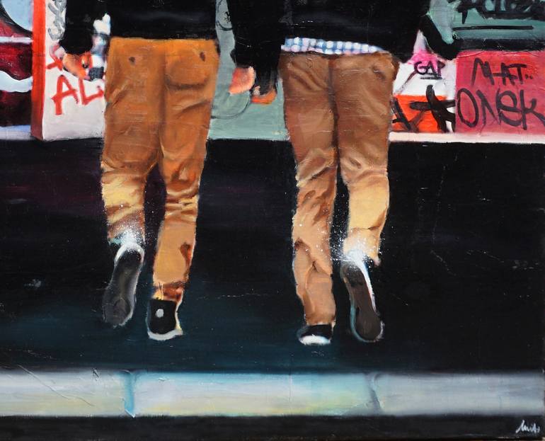 Original Contemporary Graffiti Painting by Pannier Emilie