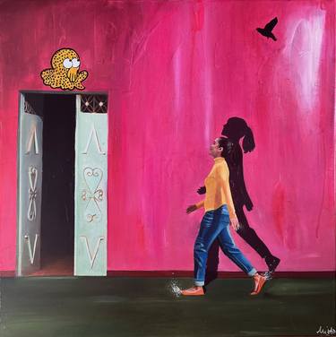 Original Figurative Cities Painting by Pannier Emilie