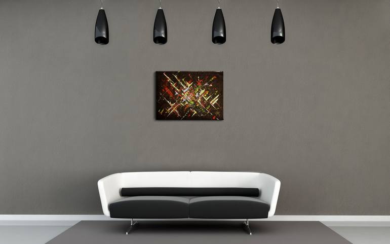 Original Abstract Expressionism Abstract Painting by Sergey Das