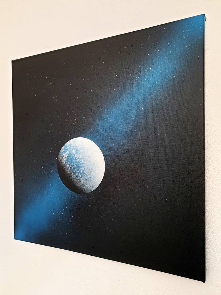 Original Abstract Outer Space Painting by Daniel A Du Preez