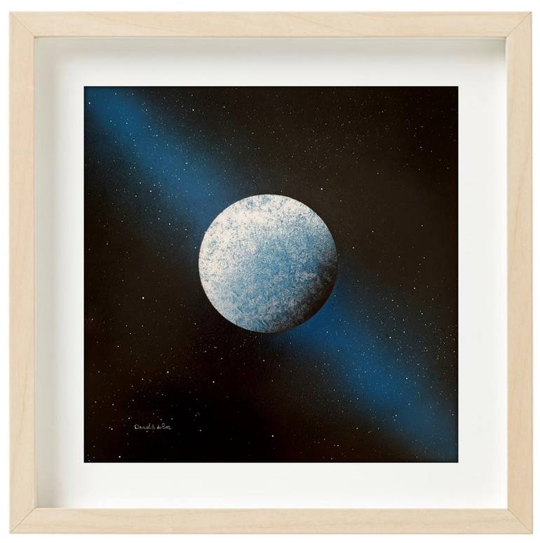 Original Abstract Outer Space Painting by Daniel A du Preez