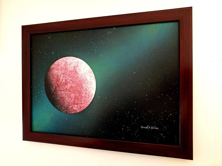 Original Abstract Outer Space Painting by Daniel A du Preez