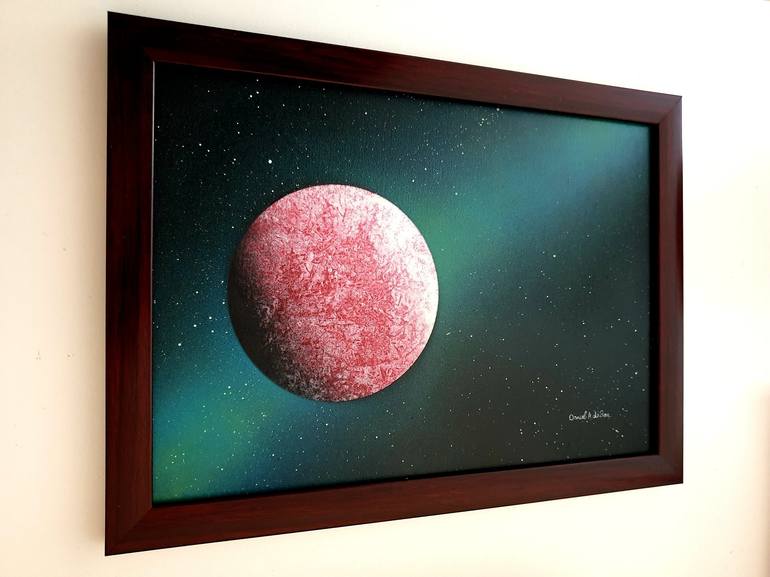 Original Abstract Outer Space Painting by Daniel A du Preez