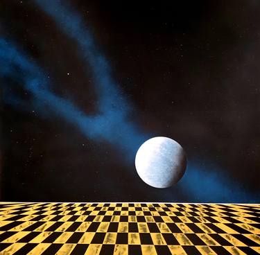 Original Surrealism Outer Space Paintings by Daniel A du Preez