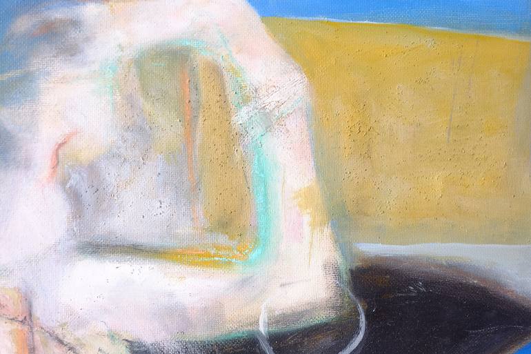 Original Abstract Expressionism Beach Painting by Damien Guevart