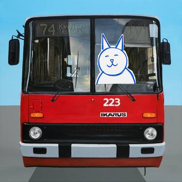 this cat cant even drive a trolleybus thumb