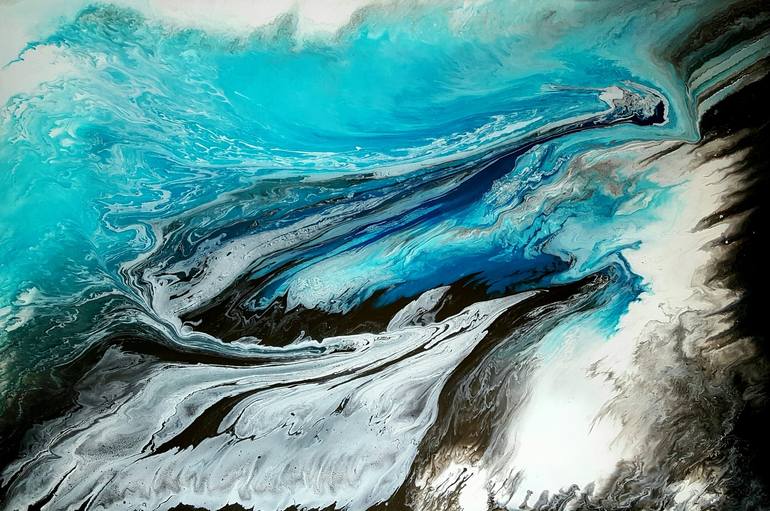 Riptide Painting by Amy LeVine | Saatchi Art