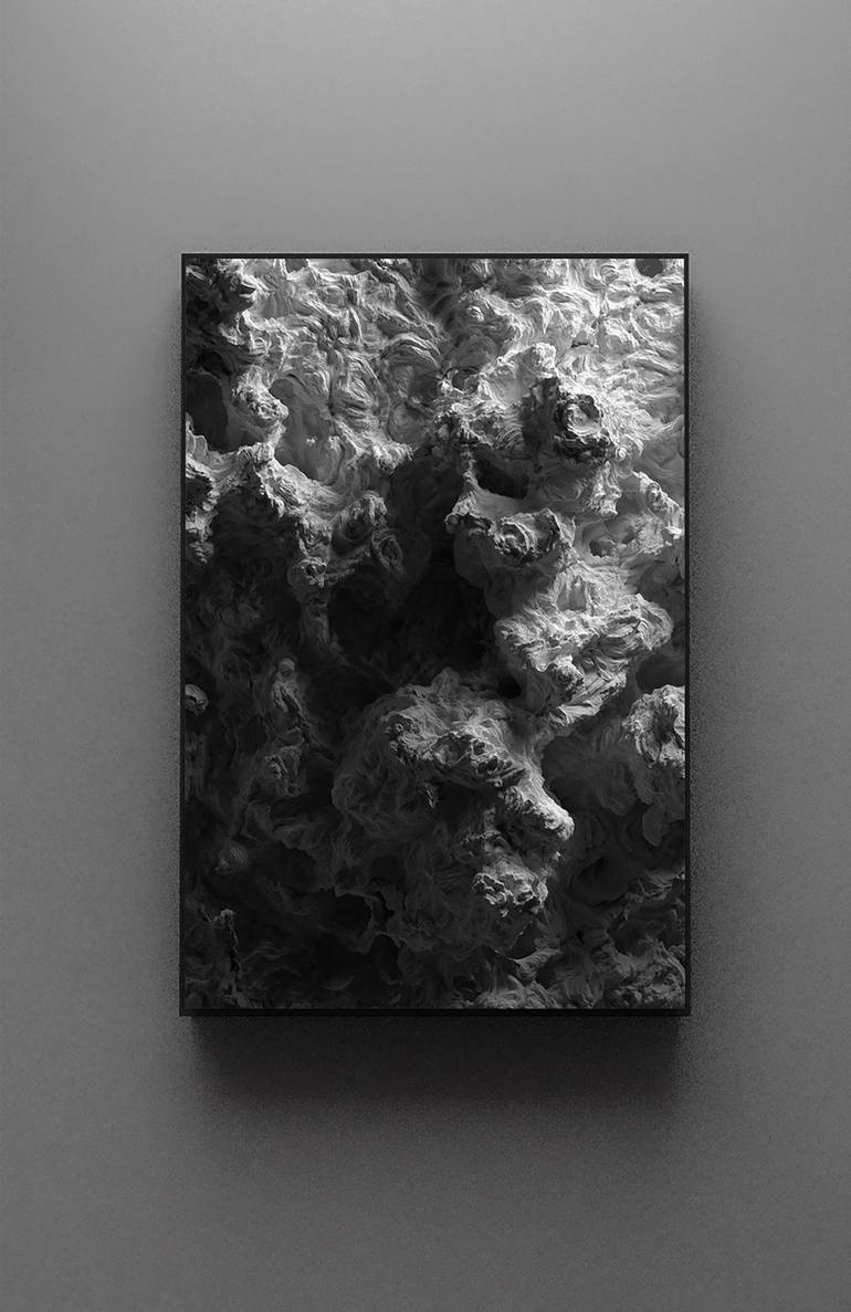 Original Abstract Landscape Digital by Lauryna Narkeviciute