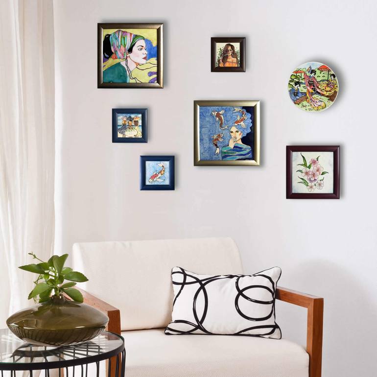 Original Portraiture Women Painting by Hale Ogsuz
