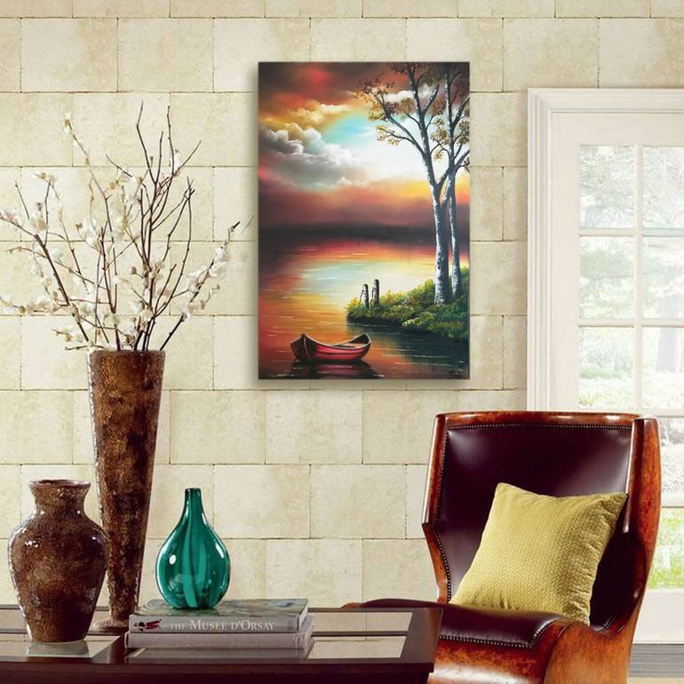 Original Fine Art Landscape Painting by Hale Ogsuz