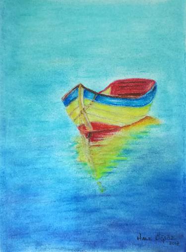 Print of Boat Paintings by Hale Ogsuz