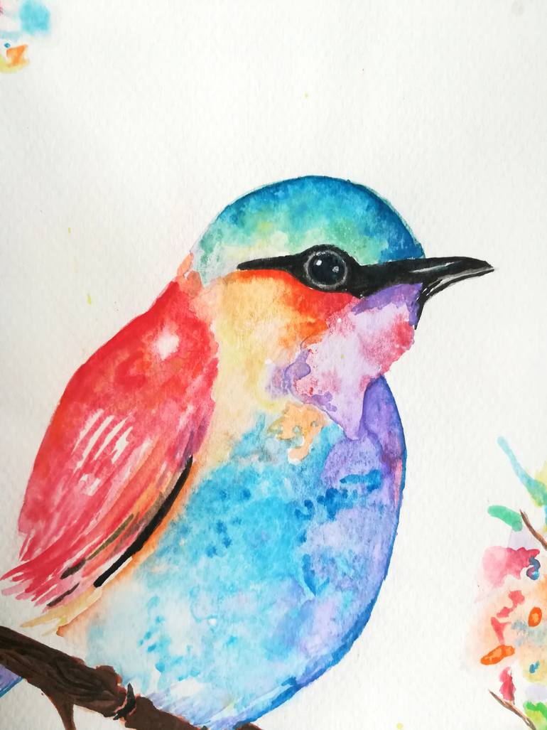 Original Illustration Animal Painting by Hale Ogsuz