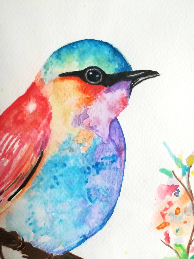 Original Illustration Animal Painting by Hale Ogsuz