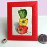 Still life, bright colors peppers painting in watercolor.
13 x 17,5 cm
This piece is unframed.
.