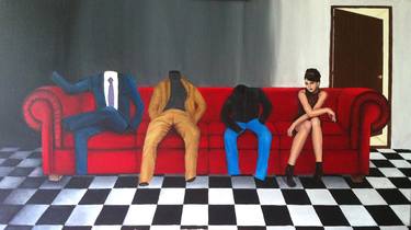 Original Figurative People Paintings by Hale Ogsuz