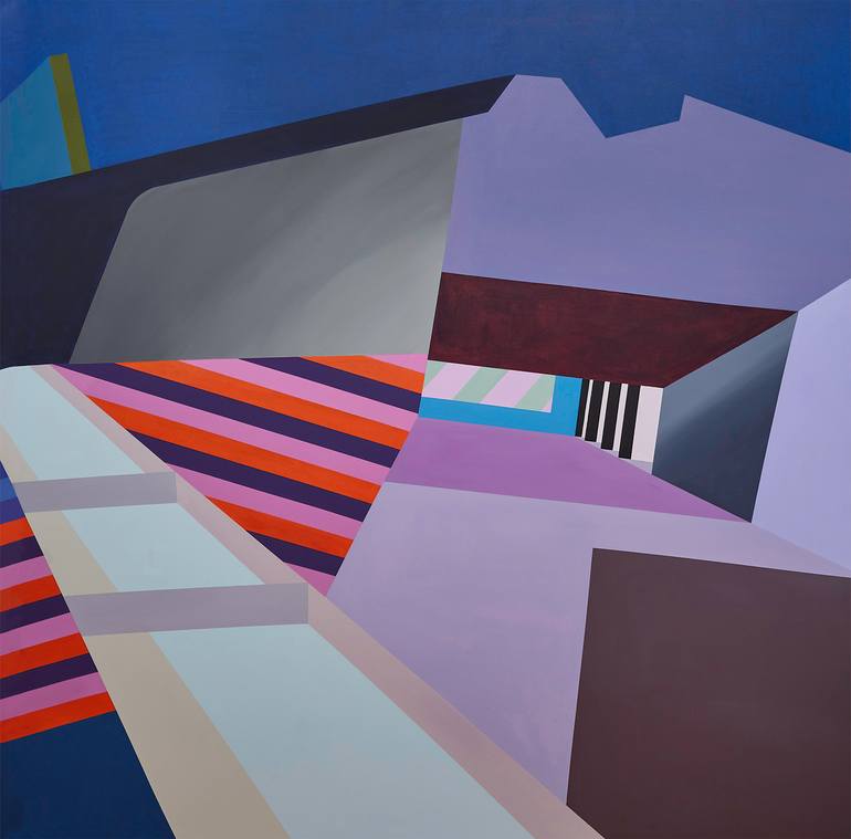 Original Conceptual Architecture Painting by Paula Nahmod