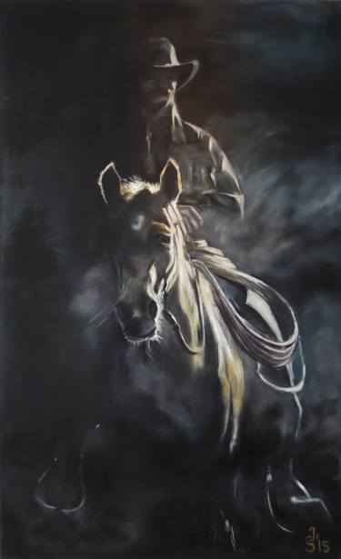 Original Horse Painting by Simone Jacob